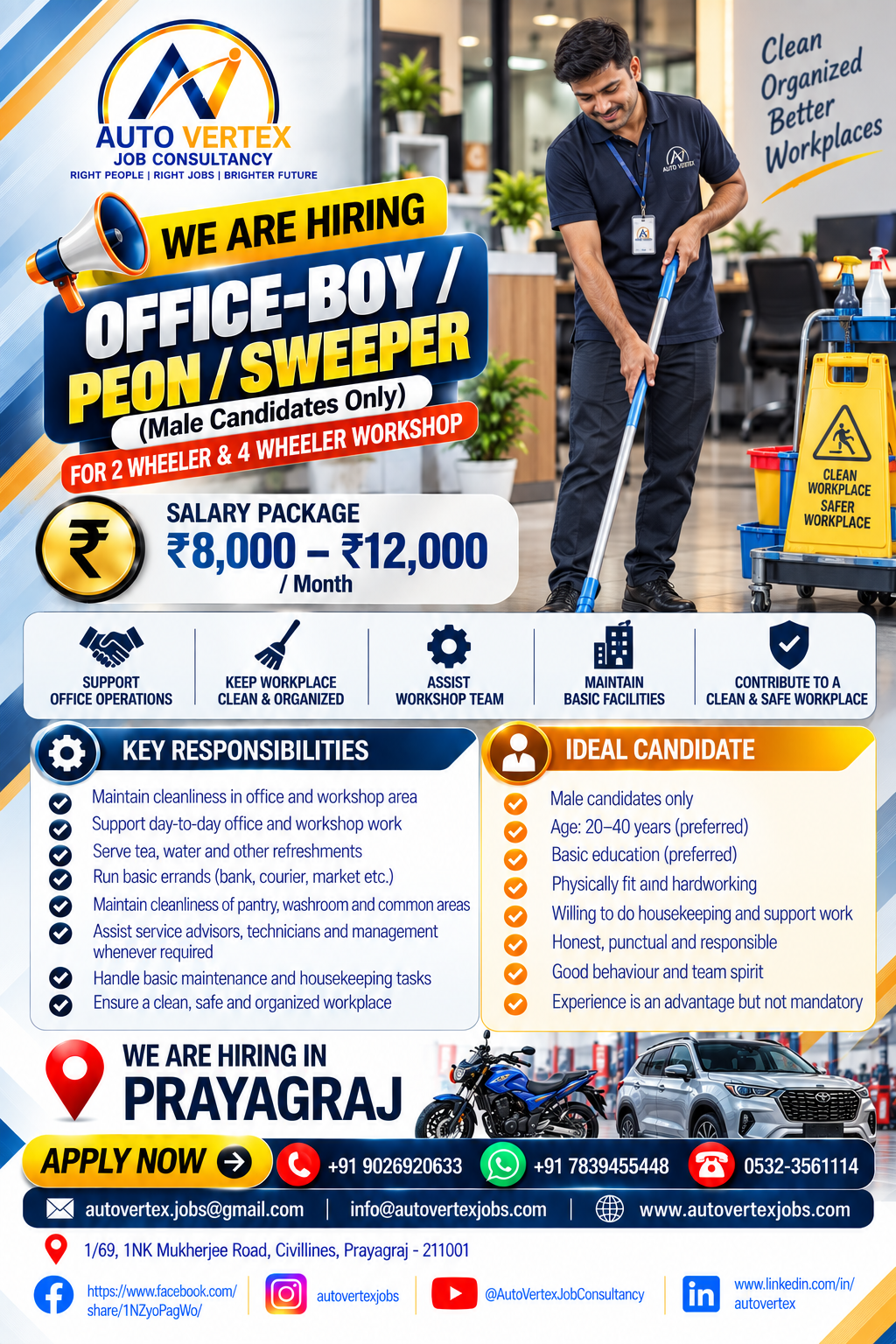 Workshop career opportunity