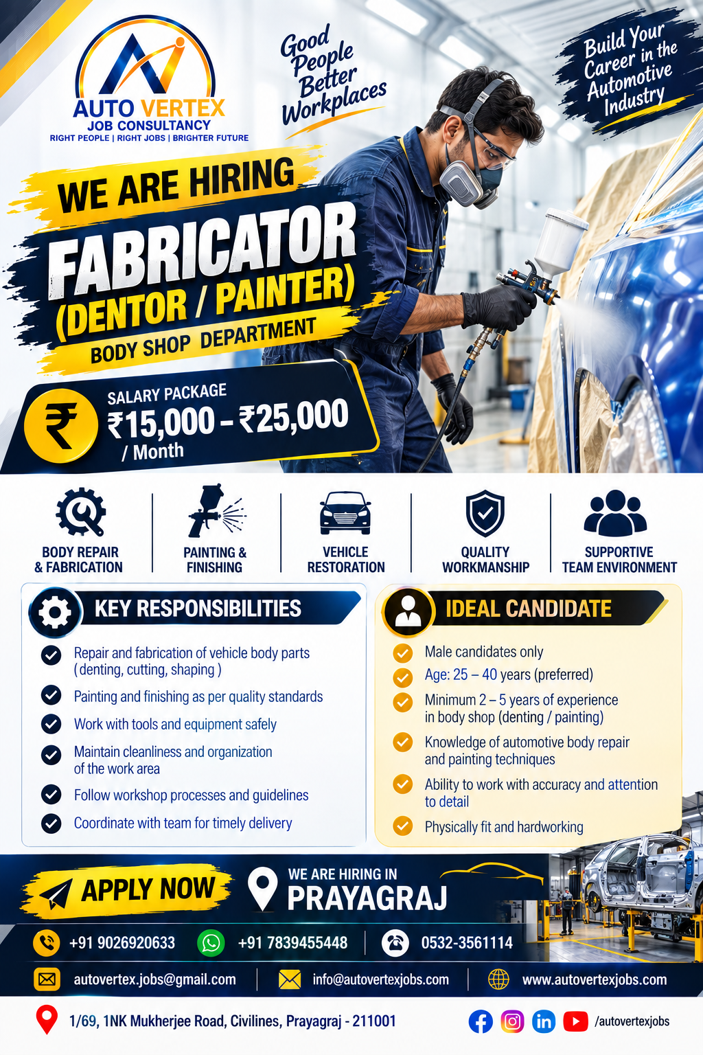 Workshop job opportunity