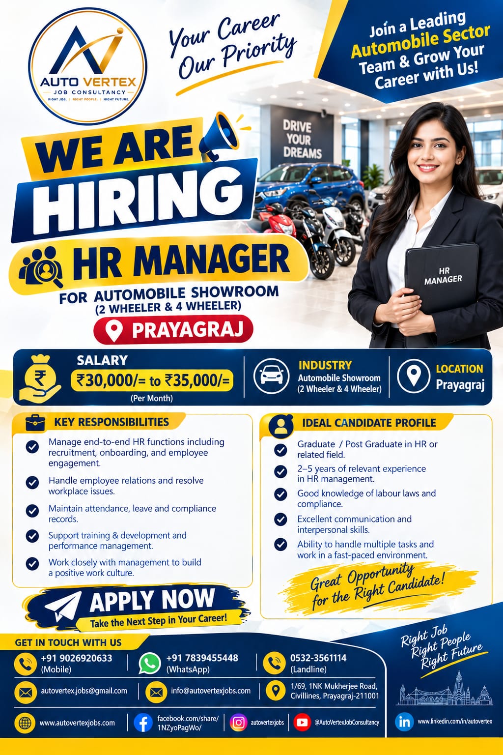 Automotive management opportunity